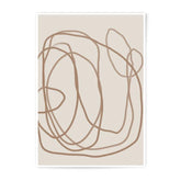Abstract Line Art Photographic Print, Neutral Wall Decor, Modern Art Print, Minimalist Artwork, Home Decor - Tawshia